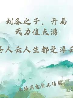 刘备之子，开局武力值点满