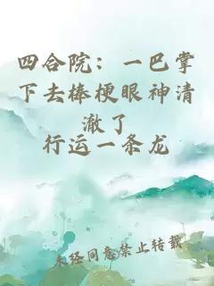 四合院：一巴掌下去棒梗眼神清澈了