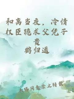 和离当夜，冷情权臣跪求父凭子贵