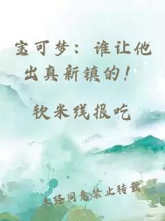 宝可梦：谁让他出真新镇的！