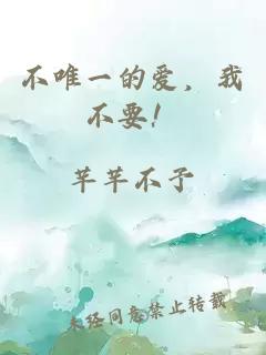 不唯一的爱，我不要！