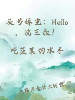 头号娇宠：Hello，沈三叔！