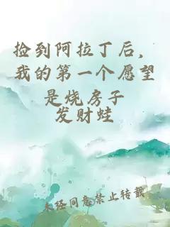 捡到阿拉丁后，我的第一个愿望是烧房子