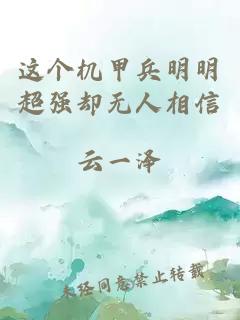 这个机甲兵明明超强却无人相信