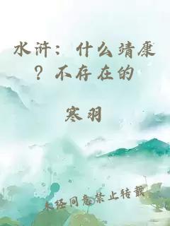 水浒：什么靖康？不存在的