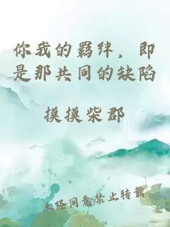 你我的羁绊，即是那共同的缺陷。