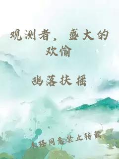 观测者，盛大的欢愉